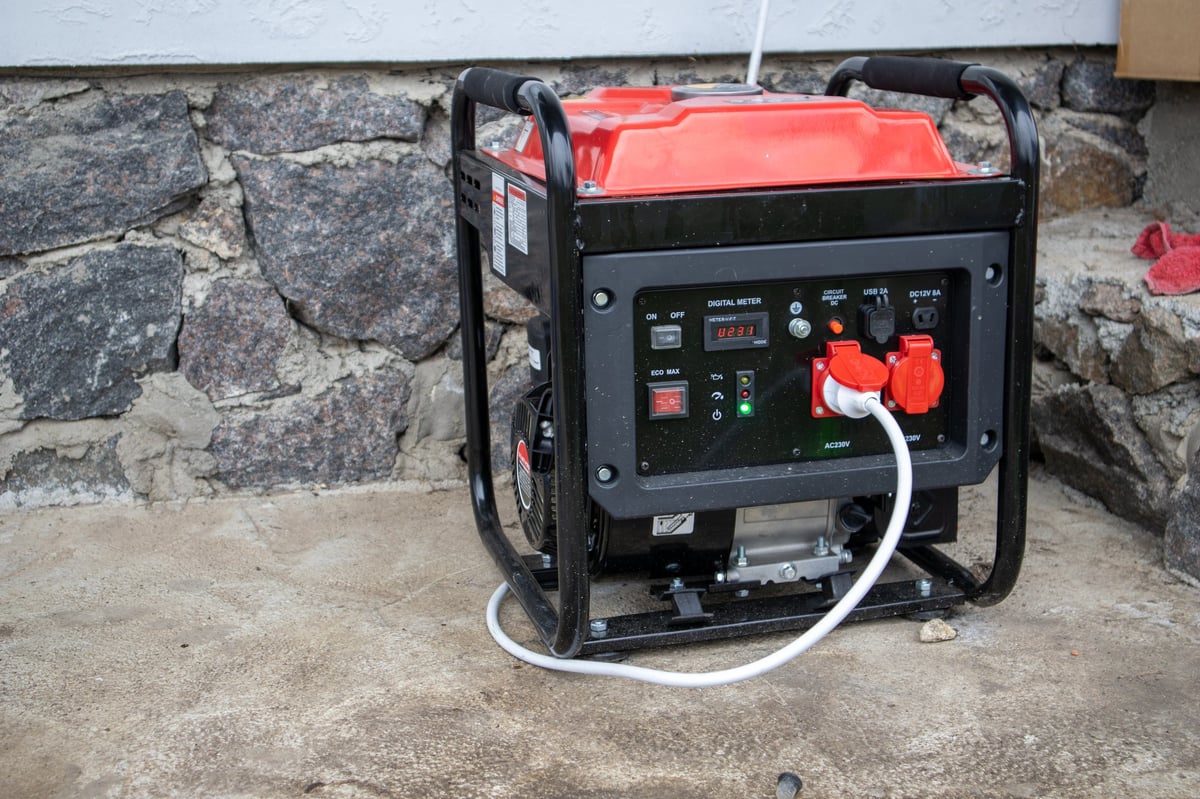 Portable residential generator providing backup power to a home — generator maintenance in Maple Valley WA